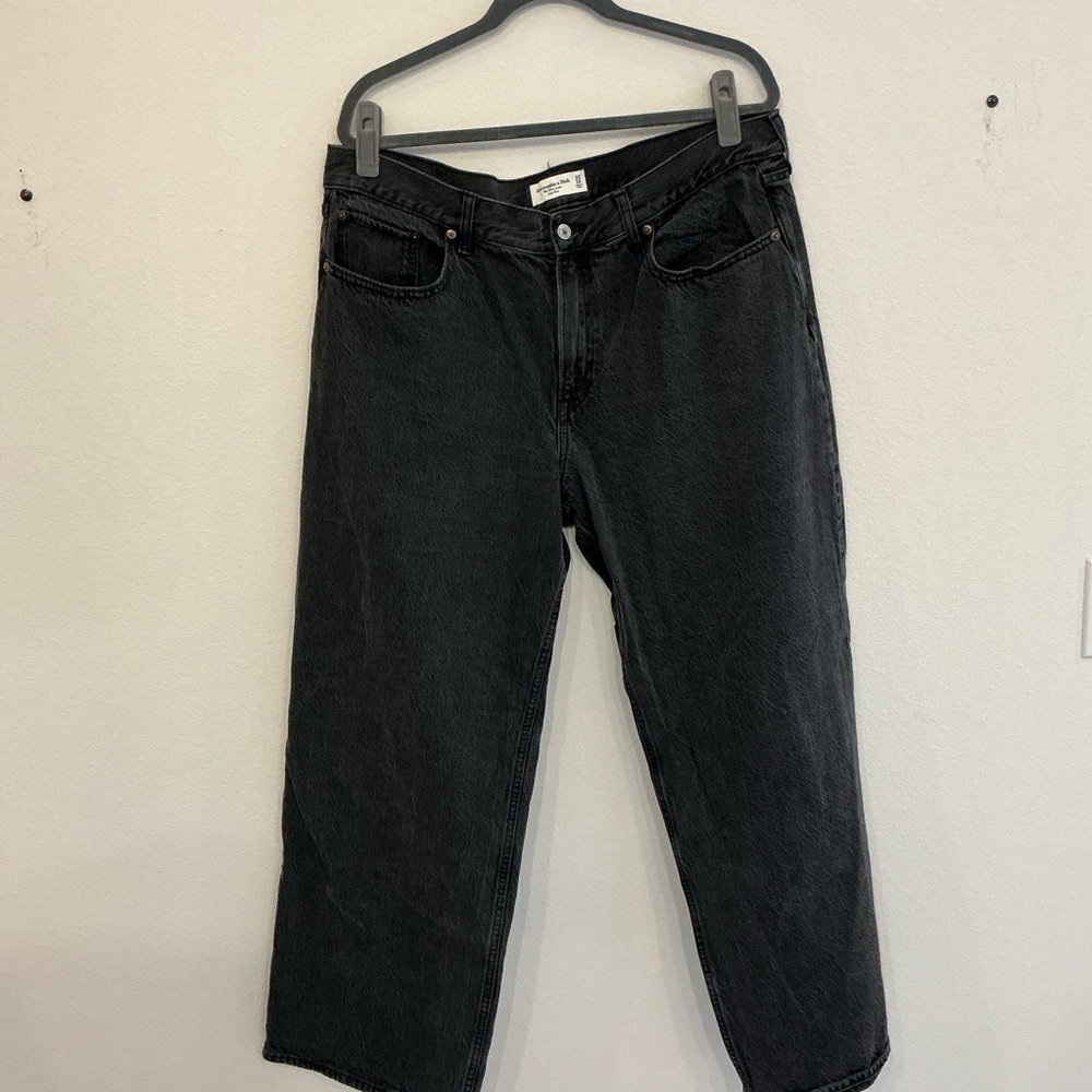 Abercrombie & Fitch Women's Black Flare Jeans